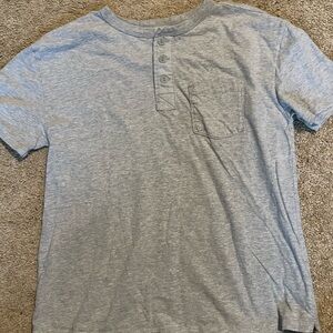 GAP Light Gray Henley Tee